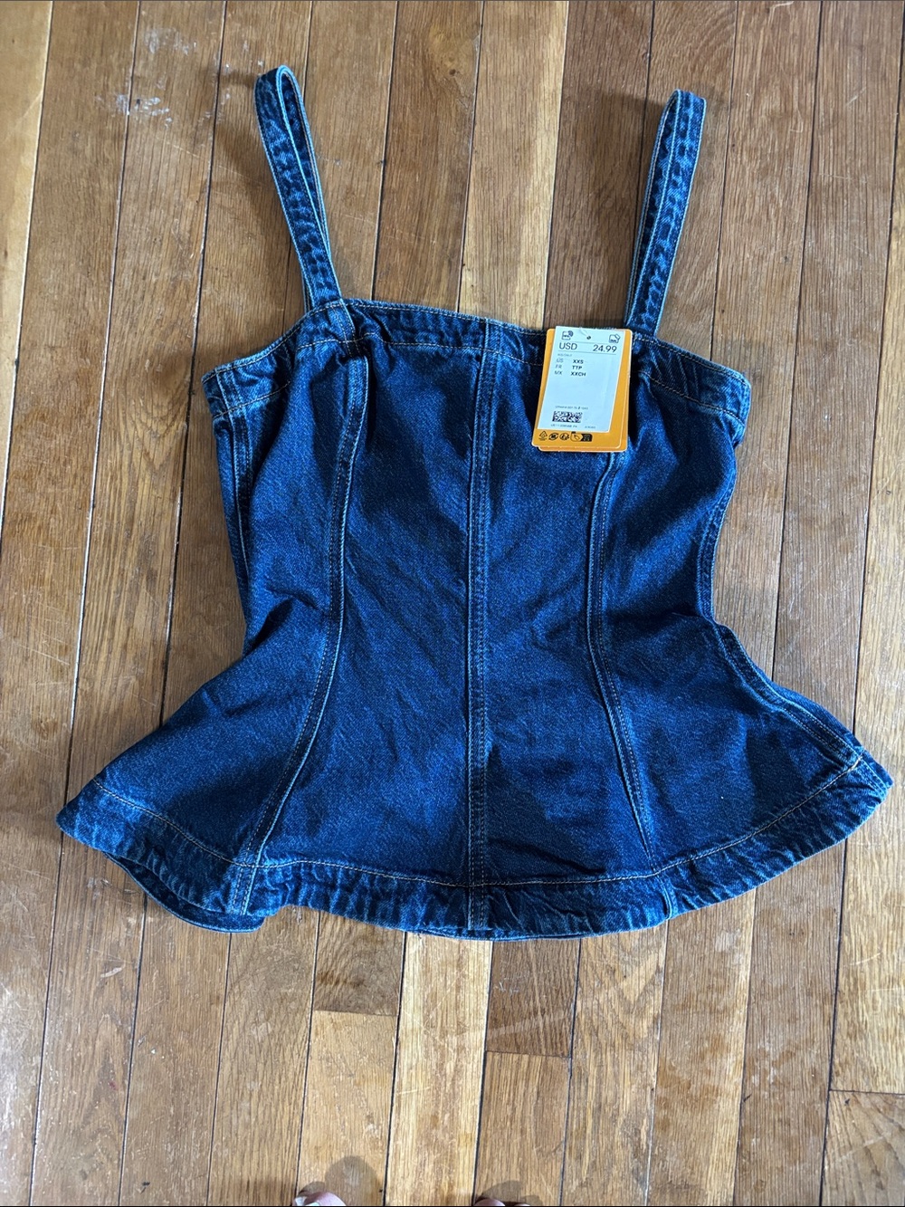 H&M Dark Blue Denim Tank Top